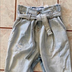 IRO paper bag style jeans